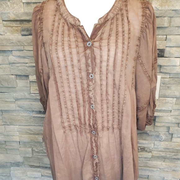 Free People Something Sweet Cotton Tunic Top - Picture 3 of 7